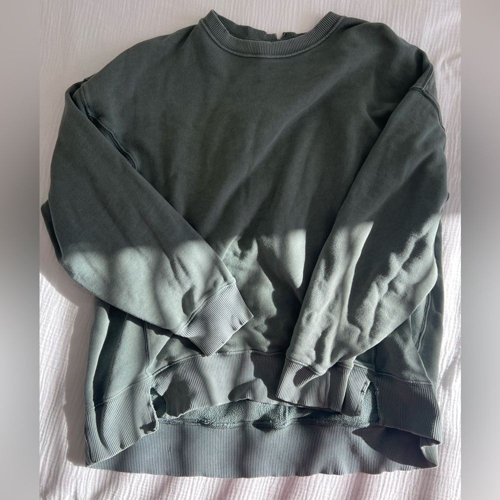 Aerie Distressed Crewneck